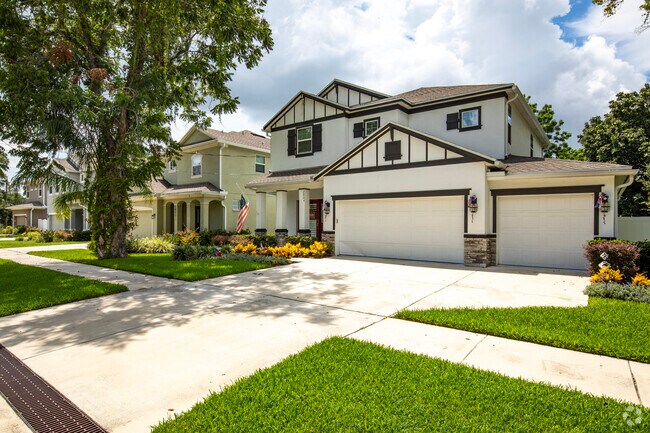 Modern, large bungalow homes can also be seen in the area.