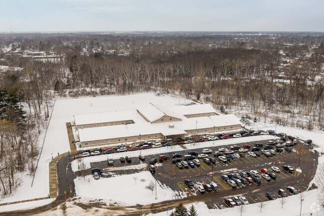 The front of Lansing Charter Academy.