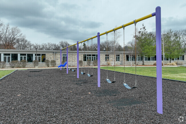 Students at Liberty Elementary School love the swings.