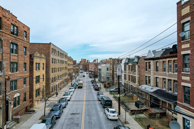 Row houses and condos line the streets in Hartsdale.