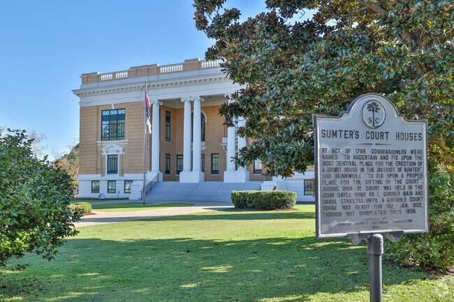 Sumter Downtown is not far from Bates and has the historical courthouse.