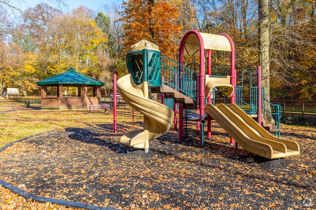 The kids of Connellsville can tire out on the playground at East Park.