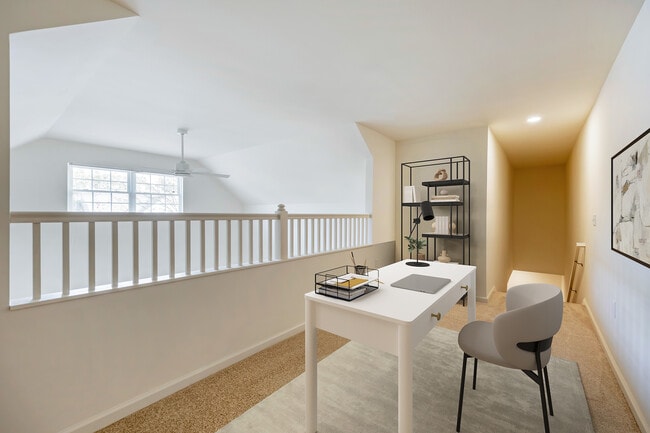 Loft with carpet