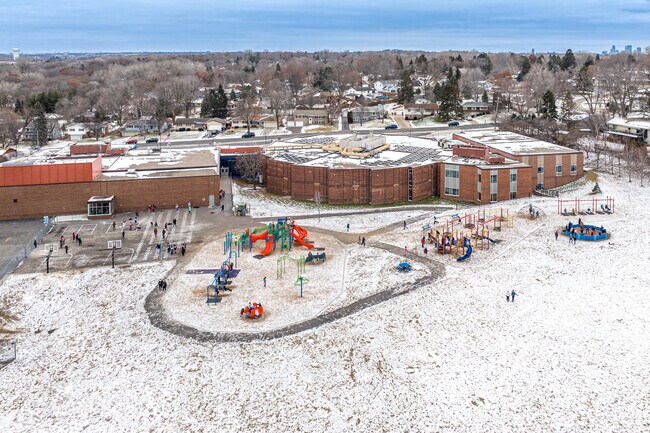 Children enjoy the playground at Bel Air Elementary.