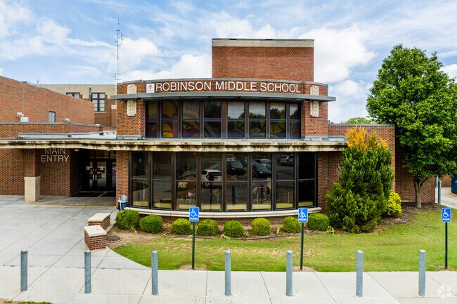 Kids living in Crown Heights can attend Robinson Middle School.