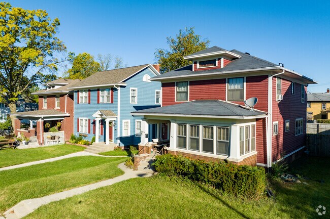 The beautiful American four square style home can be found throughout Oakdale.