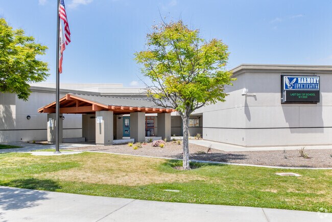 Harmony Elementary belongs to the Hemet Unified School District.