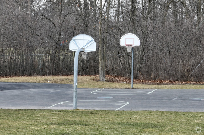 Walden Elementary School has basketball courts for students.