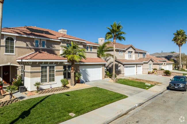 Spanish-style homes in Northwest Palmdale feature stucco walls and red tile roofs.