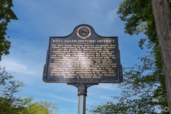 West Salem is a historic district located in one of the oldest areas of Winston-Salem.