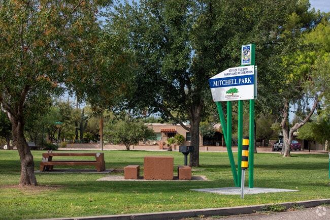 Mitchell Park offers over an acre of green space in Mountain First Avenue.