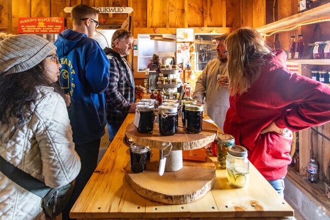 Little Falls families head to Parsons Farm for Maine Maple Weekend and fresh syrup over pancakes.