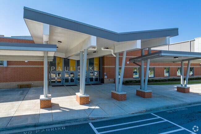 The Entrance of Paul Duke STEM High School Serving Peachtree Corners.