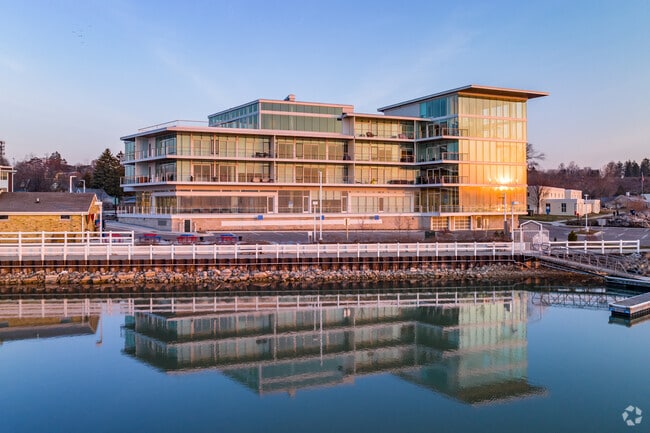 Newport Shores Condos in the Port Washington marina offer fantastic views of Lake Michigan.