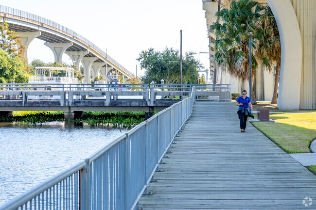 The Downtown Marina is a popular spot to walk or fish and part of the Bayou Terrebonne river.