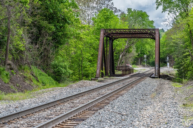 Old coal mining towns like Avella are know for their train tracks.