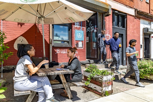 Intrinsic Café in University Heights offers outdoor seating and cozy vibes.