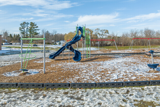 Chardon Middle School students can play on the playground equipment during reccess.