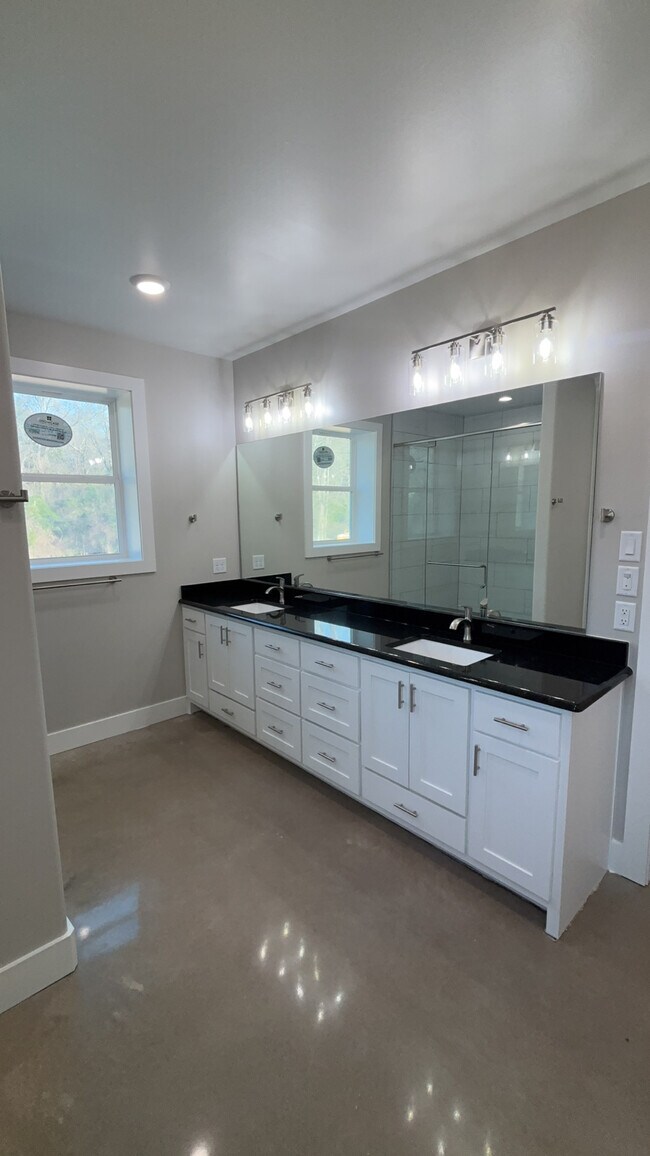 Double sinks with tons of storage