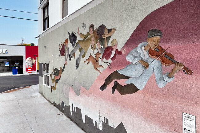 Murals can be found in a number of locations near the Delaware Trails neighborhood.