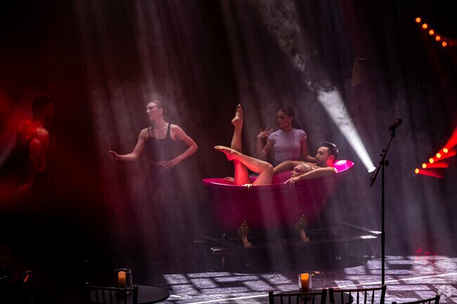 Quixotic dancers and performers practice in their Crossroads studio.