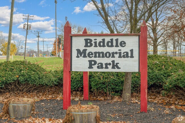 Biddle Memorial Park offers a spot for fun and outdoor recreation in Sheridan.