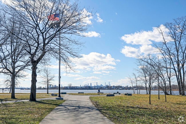 Residents of Westchester Square enjoy a beautiful day in the park.