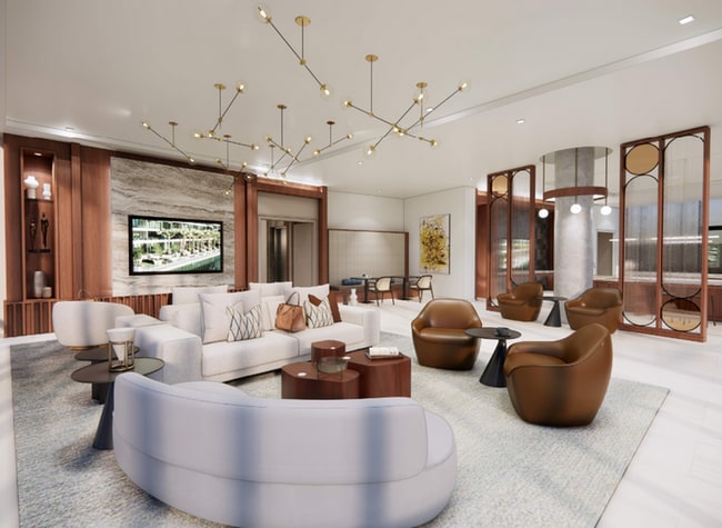 Elevated club lounge with plush seating