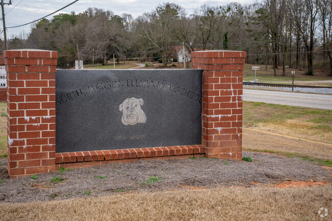 The original School signs still stands in front of North Jackson Elementary School.