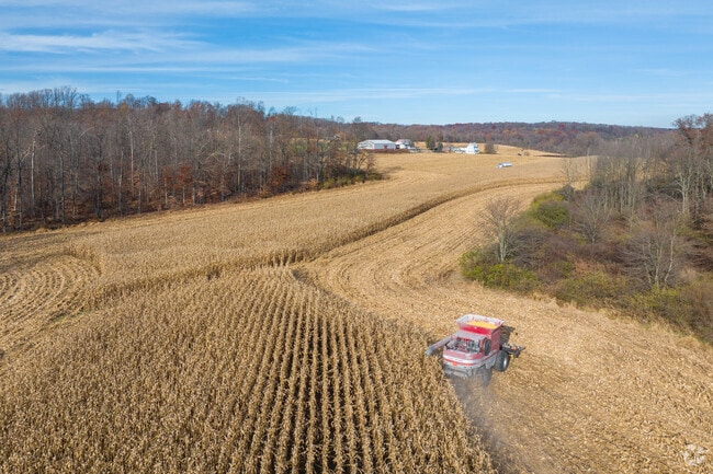 Ruscombmanor's rolling hills are full of beautiful farmland.