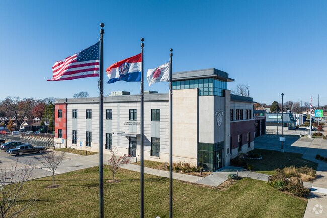 A newly built fire station protects the homeowners of Velda Village Hills.