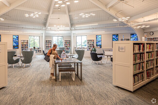 The Patchogue - Blue Point Library is a choice for avid readers.