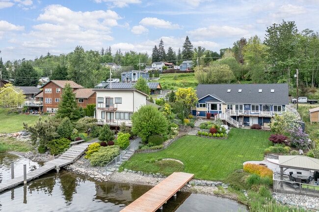 Waterfront properties surrounded by nature are a popular choice for a Big Lake home.
