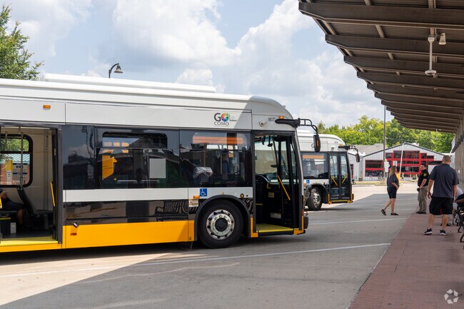 Hop on one of the free Go CoMo buses that run by Green Meadow and explore Columbia.