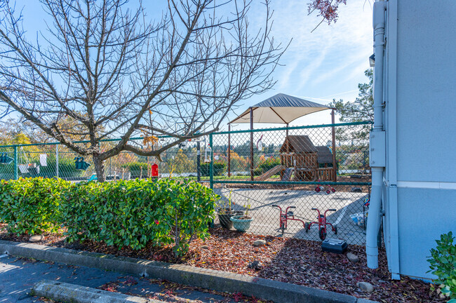 There is a play area at Guidepost Montessori School.
