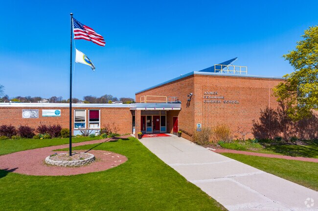 Cooper School accommodates K-8 students in Clayton Crest.