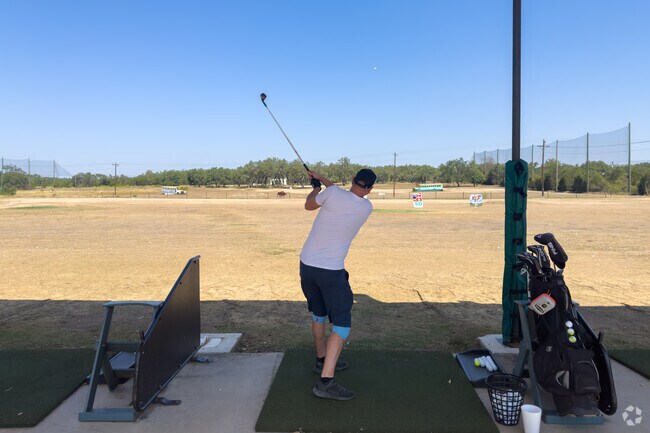 Residents near Headwaters can enjoy golfing at the Dripping Springs Country Club.