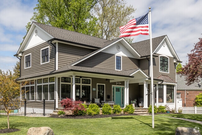 A contemporary craftsman style home in New Milford, NJ.