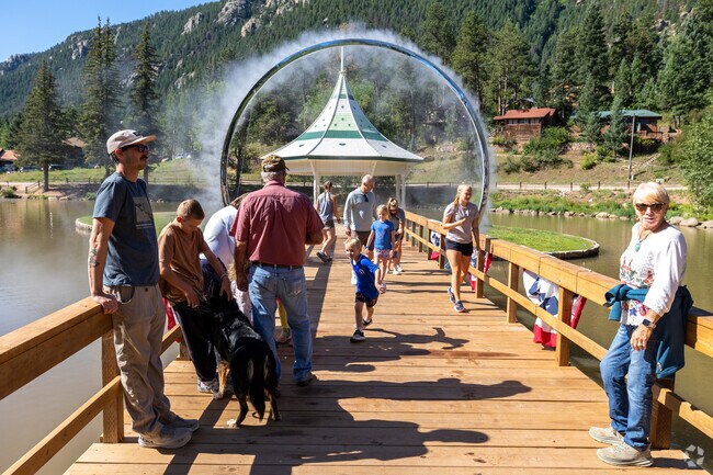 Green Mountain Falls relax at the gazebo located in the middle of town at the Bronc Day Festival.