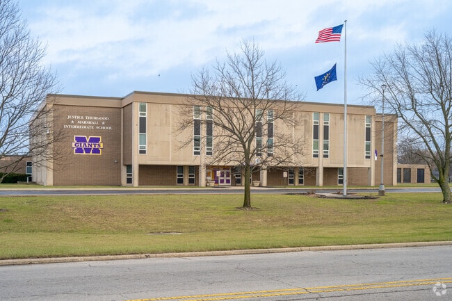 Students continue their education at Thurgood Marshall Intermediate School.