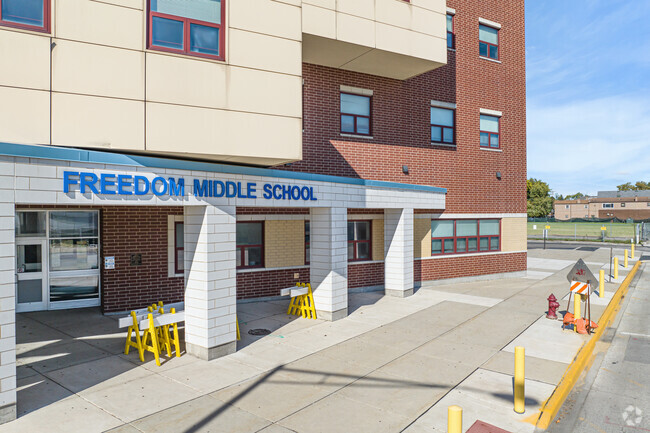 Freedom Middle School has 542 students.