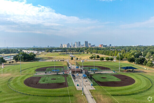 Lou Beliners Sports Complex is just minutes away from downtown Columbus, Ohio.