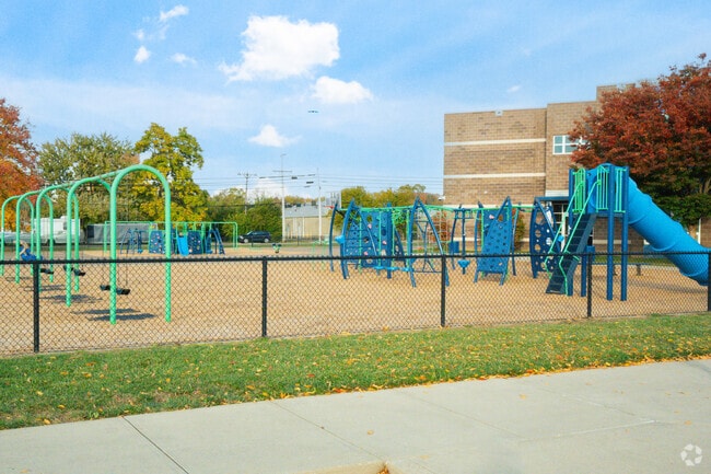 Cox Elementary has plenty to do on the playground in Xenia, OH.
