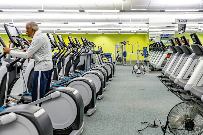Residents of Monroe Park can access the modern fitness facilities at the downtown YMCA.