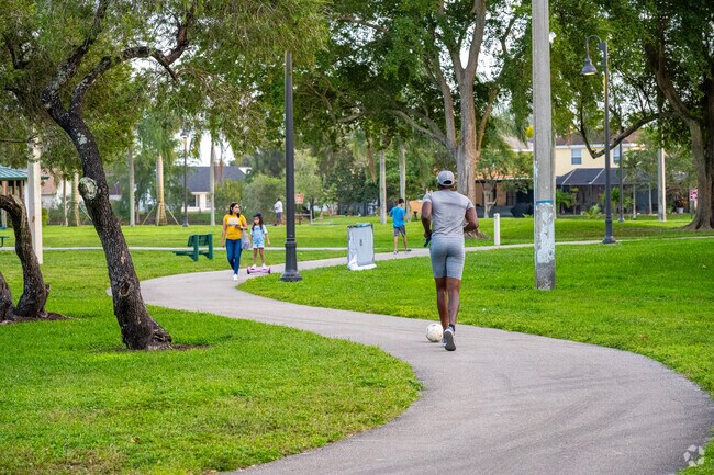 Jogging or a simple walk is always great at the River Run Park in Miramar Town Center.