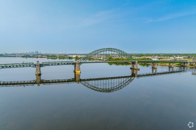 Tacony rests along the Delaware River.