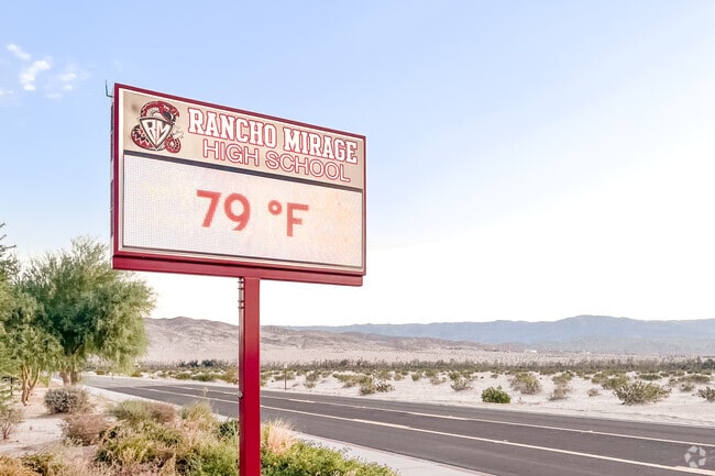 Rancho Mirage High School looks out to the beautiful desert horizon.