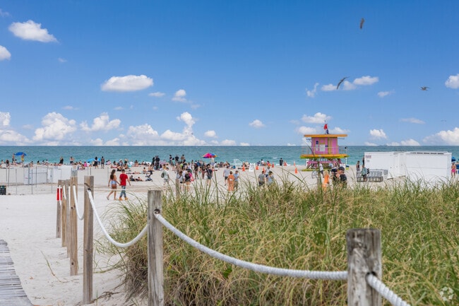 The beach in Lummus Park is the most popular in Miami.