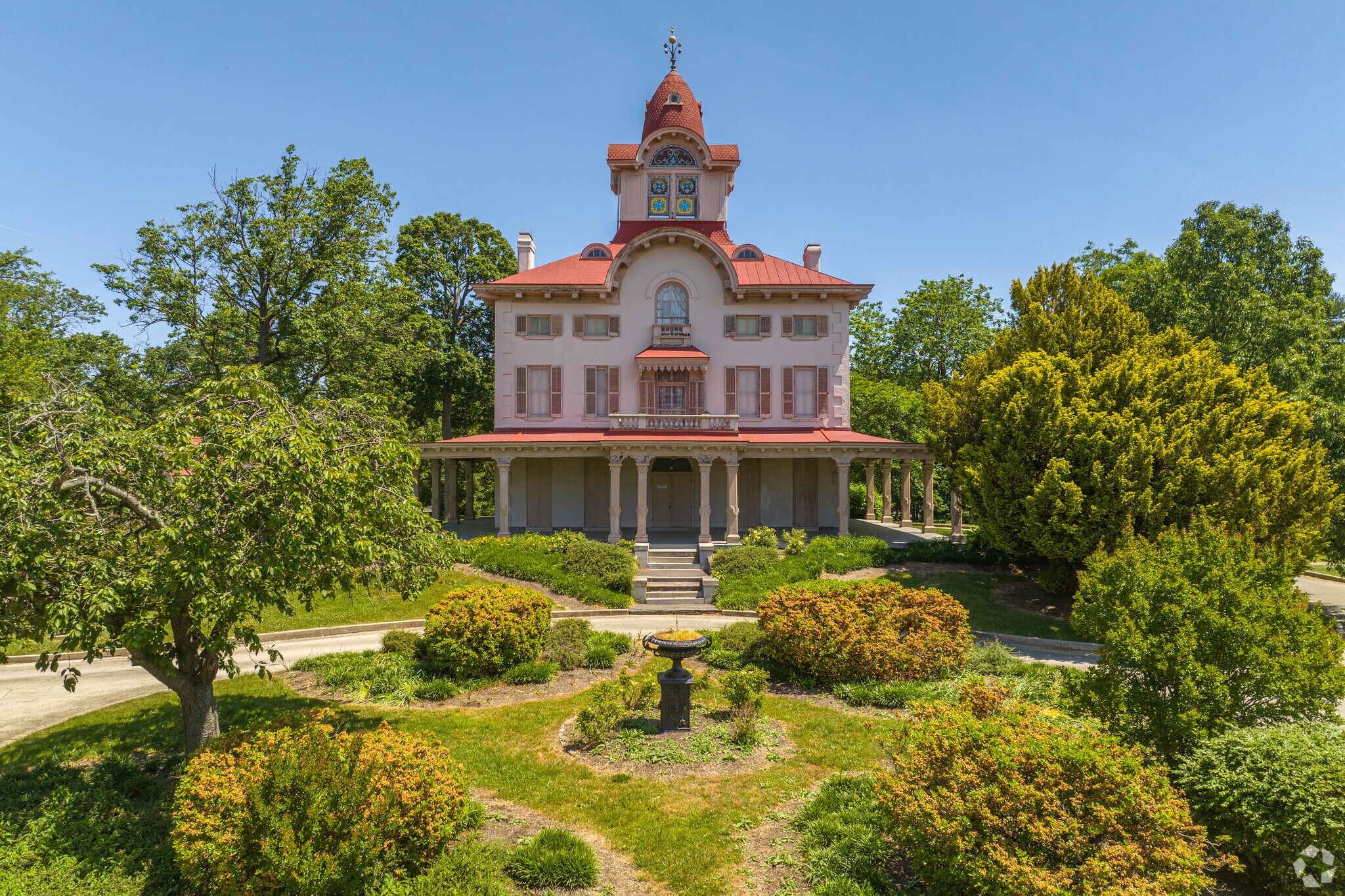 Visitors can see stunning landscaping at the Ryerss Museum and Library in Fox Chase.