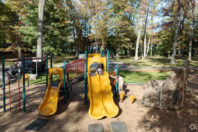 Two local kids enjoying the adventure and fun of Governor's Parks playground.